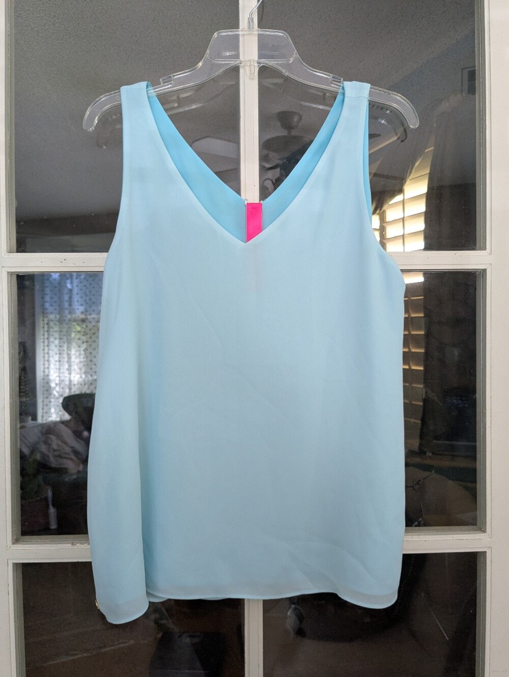Lilly Pullitzer Reversible Florin Tank Top In Blue Ibiza Size Medium